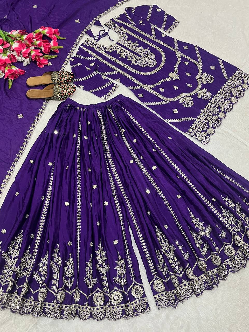 The Rani Pink Ceremonial Heritage Gharara